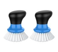 MR.SIGA Lot de 2 Brosses à Vaisselle avec Poignée Ergonomique, Brosses de Cuisine Brosses de Nettoyage Casseroles Poêles Assiettes Évier, Bleu