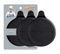 MR.SIGA Lot de 3 Bouchons de Vidange en Silicone Diamètre 13 cm, Bouchons pour Baignoire, Évier de Cuisine, Lavabo Salle de Bain, Noir