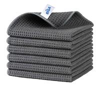 MR.SIGA Lot de 6 Chiffons Microfibre Gaufrés, Torchon Absorbant