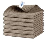 MR.SIGA Lot de 6 Chiffons Microfibre Gaufrés, Torchon Absorbant