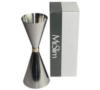 Mr Slim Jigger Cocktail Doseur Alcool Argent 60-90 ml Fabriqué au Japon (7 Couleurs et 3 Tailles Disponibles)