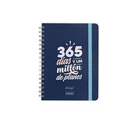 Mr. Wonderful Agenda classique 2022 Semanal - 365 jours et 1 million de plans - Multicolore (WOA11306ES)