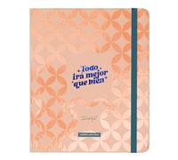 Mr.Wonderful Agenda scolaire hebdomadaire 2024-25 18 mois, Tout ira mieux que bien avec organisation hebdomadaire Style Office