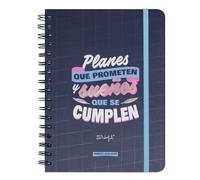 Mr.Wonderful - Agenda Wonder 2024-25 hebdomadaire - Plans promettant et rêves qui se réalisent - Agenda scolaire avec organisation hebdomadaire