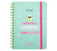 Mr. Wonderful - Agenda Wonder 2025 hebdomadaire - Croyez-le, créer... et briller! - Comprend 8 feuilles d'autocollants et de blocs de notes autocollantes