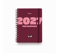 MR. WONDERFUL - Agenda Wonder 2027 Journalier - Full Aesthetic - Agenda Une Page Par Jour De Janvier À Décembre Avec Stylo Effaçable Bo-Bo, 368 Pages FSC 90g Et Autocollants