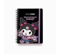 MR. WONDERFUL - Agenda Wonder Kuromi 2027 Hebdomadaire - Wanna Hang Out Today? - Agenda Semainier En Collaboration Avec Hello Kitty & Friends, 160 Pages FSC 100g, Autocollants Et Fermeture Élastique