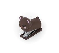 Mr. Wonderful Agrafeuse Lazy Ours - Agrafeuse de Bureau avec Design Original - Agrafes Incluses