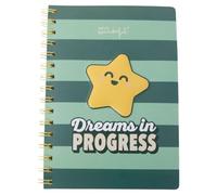 Mr. Wonderful - Cahier Étoiles 3D A5 - Reliure Spirale - Rêves en cours - 160 pages blanches