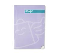 Mr. Wonderful - Cahier violet A4 - Feuilles lignées - 48 pages - Reliure agrafée