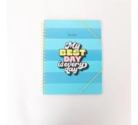 Mr. Wonderful - Classeur avec pochettes transparentes - 30 couvertures en plastique transparent - Mon meilleur jour est tous les jours