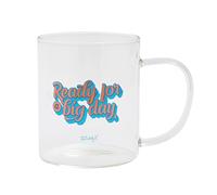 Mr. Wonderful Glass mug - Ready for a big day