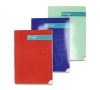 Mr. Wonderful - Lot de 3 cahiers A4 Rouge + Vert + Bleu - Feuilles lignées - 48 pages - Reliure agrafée