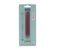Mr. Wonderful - Lot de 3 recharges d'encre pour stylos effaçables - Rose, Grenat et Lilas - Encre gel thermosensible - Recharges de stylo