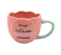 Mr. Wonderful Mr.Wonderful 2505010476W0ESP Tasse 3D Rose A tu vera, Toujours Printemps, Multicolore