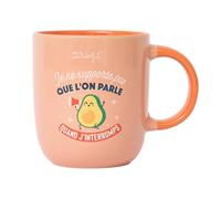 Mr. Wonderful - Mug - Je ne supporte pas que l'on parle quand j'interromps - Mug en céramique avec message amusant