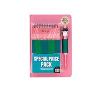 Mr. Wonderful Pack Back to Fun Pink - Carnet A5, Stylo 3D et 1200 Autocollants pour la Rentrée Scolaire