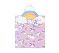 Mr. Wonderful Sac Cadeau en Papier Unicorn 31 x 25 x 11,8 cm | Sac cadeau en papier Unicorn de 31 x 25 x 11,8 cm, certifié FSC, avec un design original de licorne.