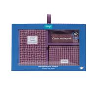 Mr. Wonderful - Set avec cahier A6 + Portemonnnaie + + porte-clés - Papeterie originale - Idée cadeau - Bureau et École - Format A6 - Pied-de-poule