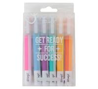 Mr. Wonderful - set de 6 surligneurs à double encre pour mettre en valeur des idées