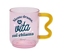 Mr. Wonderful WOA2413649IT Mr.Wonderful-Tasse, pas de drame, la vie m'appelle, verre