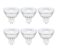 MR16 Ampoules LED 5W GU5.3 12V 6000K Blanc Froid 50 W Spot Halogène équivalent 420 Lumens Angle de Faisceau de 35° Lot de 6