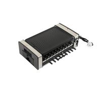 Mreryyse Barbecue Intérieur Grill, 1200W électrique à double couche sans fumée, machine à brochettes rotative automatique à 9 broches, plaque de cuisson amovible, Facile À NettoyerIdéal