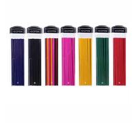 MROOFUL Lot de 210 mines de crayon mécanique de couleur de 1,3 mm, 6 couleurs, 7 boîtes de recharge, 1,3 mm, noir, bleu, rouge, jaune, rose, vert, art, dessin, écriture, marquage, outil de bricolage