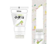 MROWCA Peinture au Latex pour Petits pinceaux roulants,Peinture au Pinceau à Petit Rouleau pour Mur Blanc,Pâte Murale de réparation de Peinture Murale Bricolage
