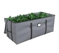 Mrrihand Grand sac de rangement pour sapin de Noël artificiel, boîte de rangement pour sapin de Noël avec poignées en tissu Oxford 600D anti-déchirure (gris, 2,7 m)
