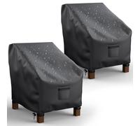 Mrrihand Lot de 2 Housses de Chaise de Patio imperméables et Profondes, très résistantes pour extérieur, pelouse, Patio (78,7 x 96,5 x 76,2 cm (l x P x H)