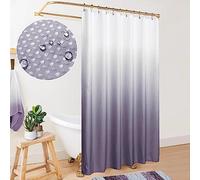 Mrs.Naturall Rideaux de Douche imperméables Gris Violet 177 x 183 cm