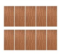 MRVAKDYDI Papier Peint Imitation Brique, 3D PU Wall Panels Waterproof Wood Grain Texture DIY for TV & Bathroom Multicolor 2-10pcs(Yellow,10pcs)