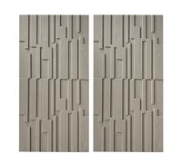 MRVAKDYDI Papier Peint Imitation Brique, 3D PU Wall Panels Waterproof Wood Grain Texture DIY for TV & Bathroom Multicolor 2-10pcs(Light Gray,2PCs)
