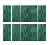 MRVAKDYDI Papier Peint Imitation Brique, 3D PU Wall Panels Waterproof Wood Grain Texture DIY for TV & Bathroom Multicolor 2-10pcs(Green,10pcs)