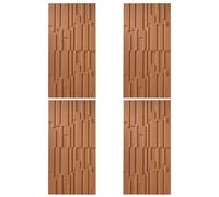 MRVAKDYDI Papier Peint Imitation Brique, 3D PU Wall Panels Waterproof Wood Grain Texture DIY for TV & Bathroom Multicolor 2-10pcs(Yellow,4PCS)