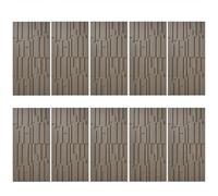 MRVAKDYDI Papier Peint Imitation Brique, 3D PU Wall Panels Waterproof Wood Grain Texture DIY for TV & Bathroom Multicolor 2-10pcs(Dark Gray,10pcs)