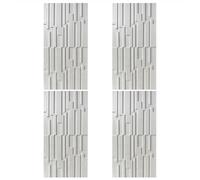 MRVAKDYDI Papier Peint Imitation Brique, 3D PU Wall Panels Waterproof Wood Grain Texture DIY for TV & Bathroom Multicolor 2-10pcs(White,4PCS)