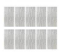 MRVAKDYDI Papier Peint Imitation Brique, 3D PU Wall Panels Waterproof Wood Grain Texture DIY for TV & Bathroom Multicolor 2-10pcs(White,10pcs)