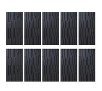 MRVAKDYDI Papier Peint Imitation Brique, 3D PU Wall Panels Waterproof Wood Grain Texture DIY for TV & Bathroom Multicolor 2-10pcs(Black,10pcs)