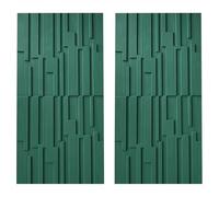 MRVAKDYDI Papier Peint Imitation Brique, 3D PU Wall Panels Waterproof Wood Grain Texture DIY for TV & Bathroom Multicolor 2-10pcs(Green,2PCs)