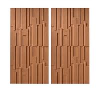 MRVAKDYDI Papier Peint Imitation Brique, 3D PU Wall Panels Waterproof Wood Grain Texture DIY for TV & Bathroom Multicolor 2-10pcs(Yellow,2PCs)