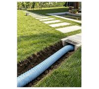 MRVAKDYDI Tuyau de Drainage français ondulé et perforé, Tuyau de vidange français Flexible perforé for Jardin extérieur, 50-300 mm, 1-20 mètres(250mm,13 meters/42.7ft)