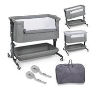 ms BabyWorld - Berceau Cododo Comfy - Réglable Multi-hauteurs et inclinable | Matelas Inclus | Moustiquaire de Série | Sécurité et Confort pour bébé