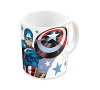 ms móvil shop Mug en céramique Captain America pour petit déjeuner 350 ml Marvel - Comics - Produit officiel | Coffret cadeau