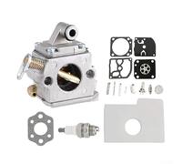 MS170 Kit de réglage de carburateur pour tronçonneuse MS170 MS180 017 018 avec alliage d'aluminium gris 3 cm