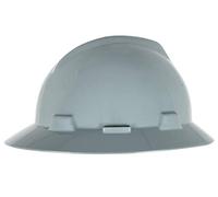 MSA Safety 10058319 V- GARD à fente Full-brim Chapeau, retrouver un Suspension, Bleu marine Gris