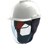 MSA V-Gard 950 Kit d'électricien - Casque de protection non ventilé avec visière à arc électrique (classe 2) - Casque avec cache-cou et oreilles