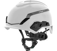 MSA V-Gard H1 Novent Casque de chantier - Casque de protection non ventilé pour chantier et électriciens - Casque conforme à la norme DIN EN 397 pour le travail - Blanc