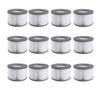 Mscomft Whirlpoal Lot de 4 Cartouches filtrantes de Rechange pour Piscine Gonflable pour Whirlpoal (12 pièces)